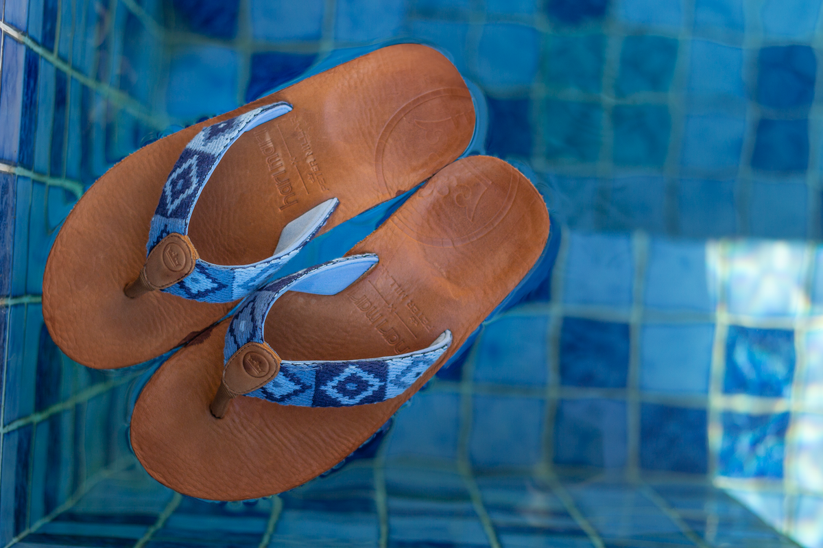 Peter Millar Hari Mari‎ Leather Slides in Navy Blue men’s 12 Men main image 3