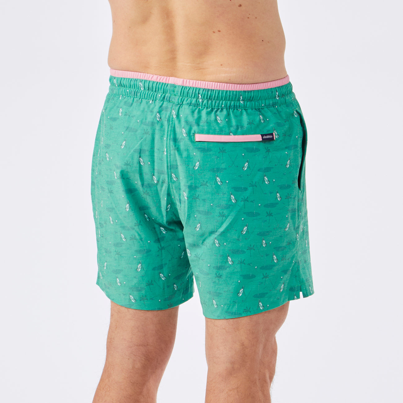 Beachside Birdie Swim Trunks | Golf Green