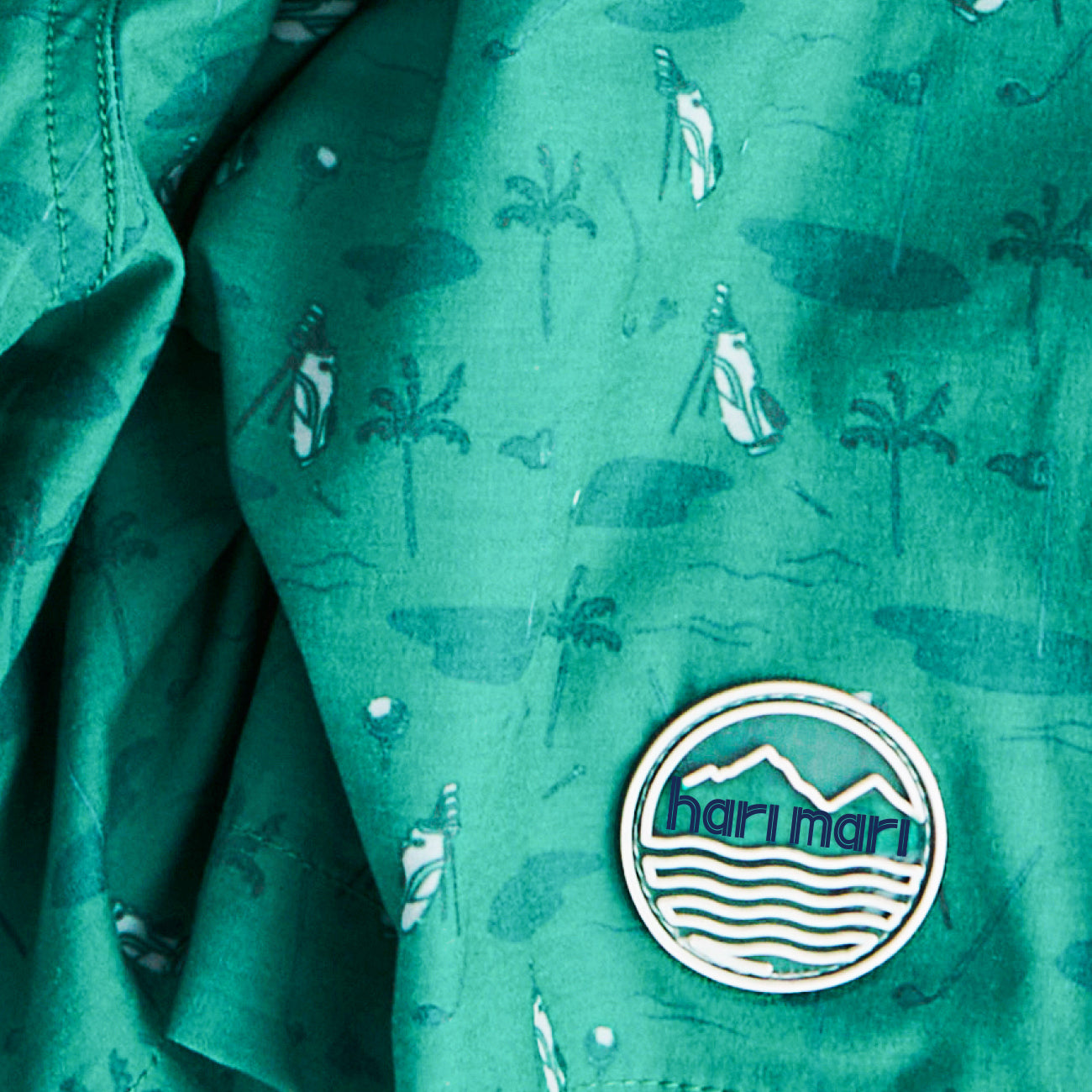 Beachside Birdie Swim Trunks | Golf Green
