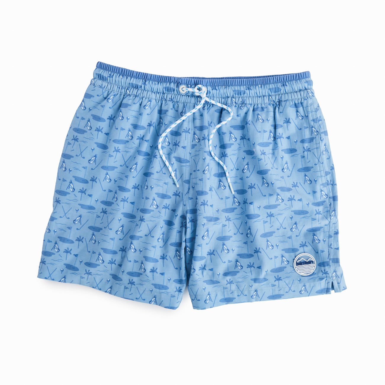 Beachside Birdie Swim Trunks | Light Blue