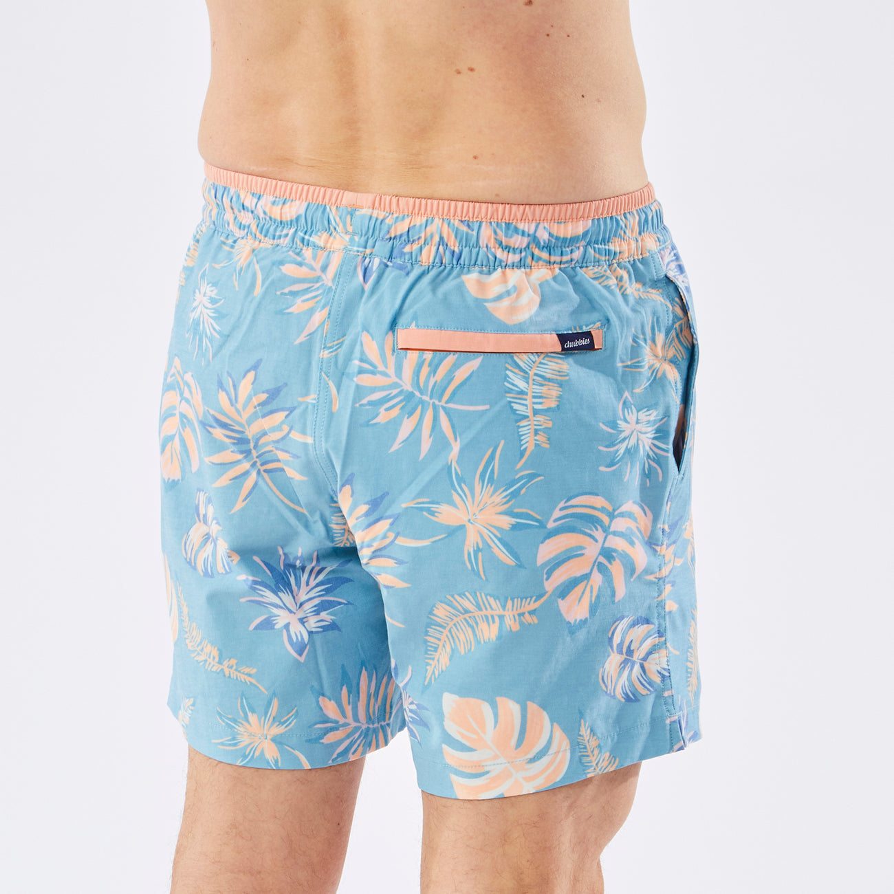 Cabana Bloom Swim Trunks | Teal