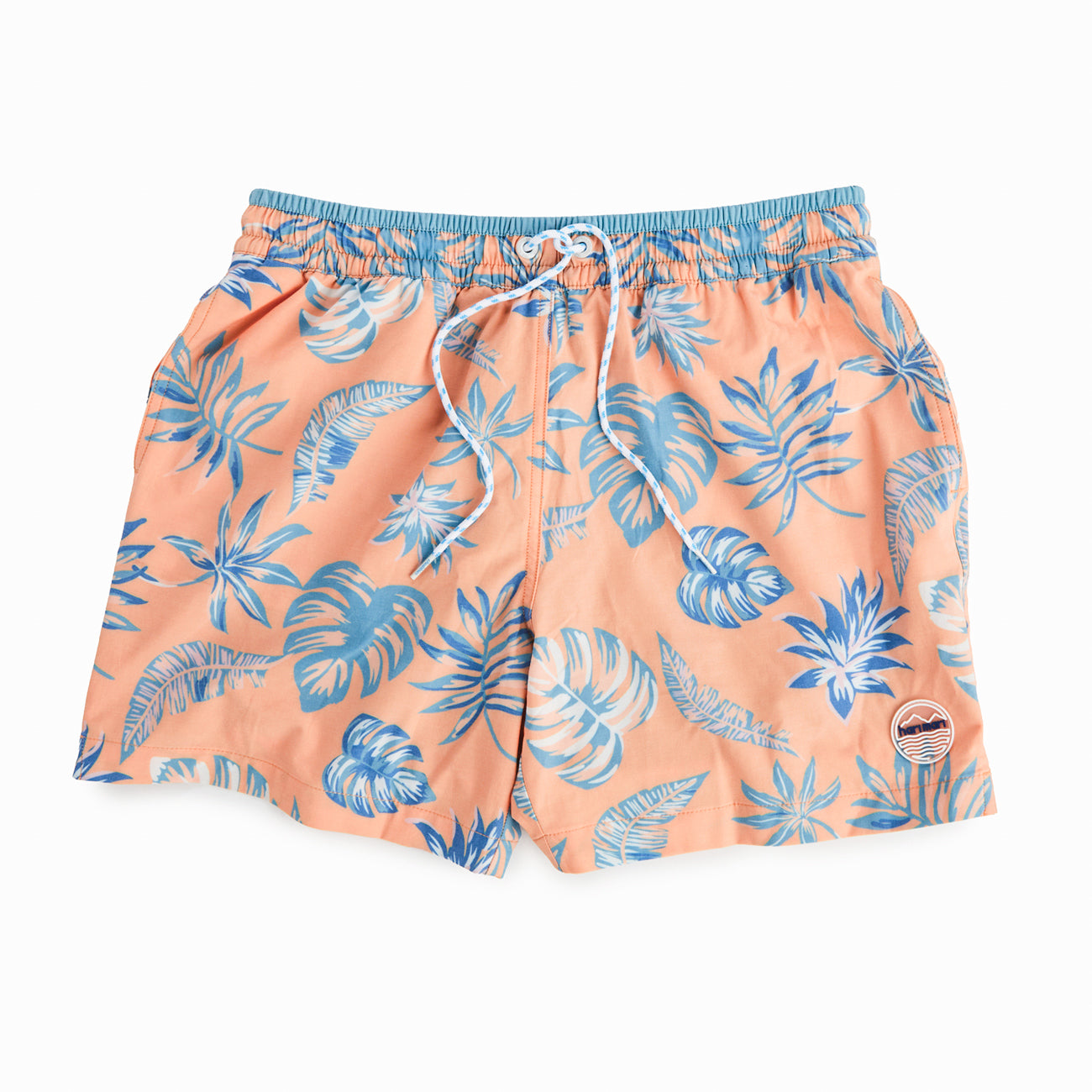 Cabana Bloom Swim Trunks | Coral