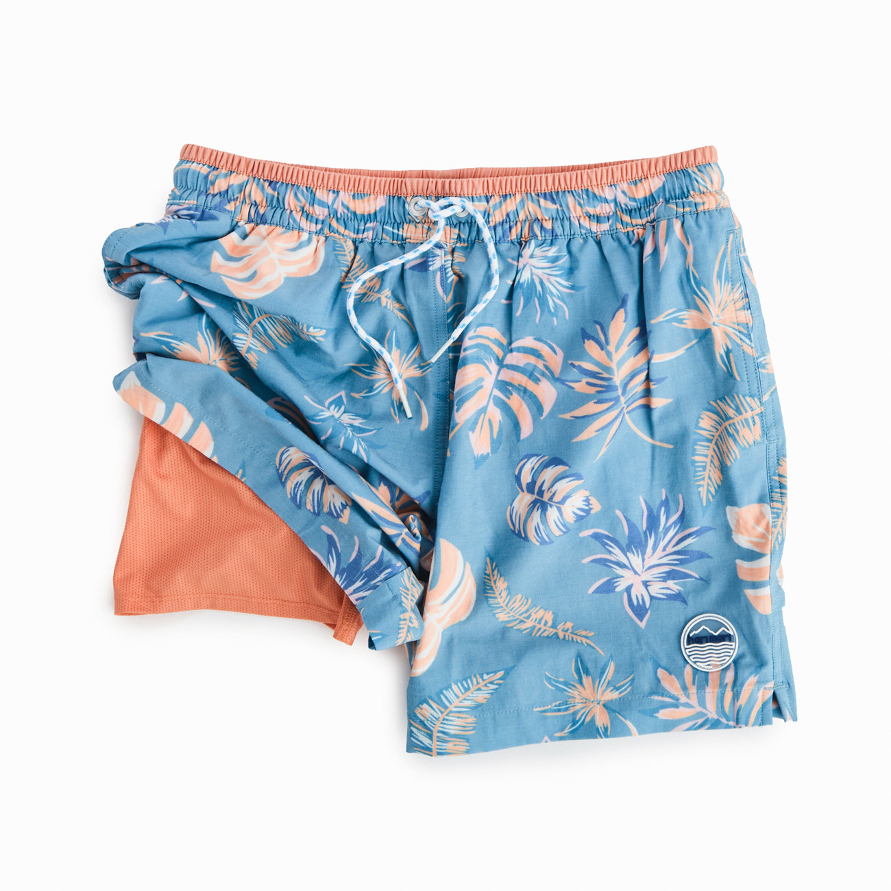 Cabana Bloom Swim Trunks | Teal