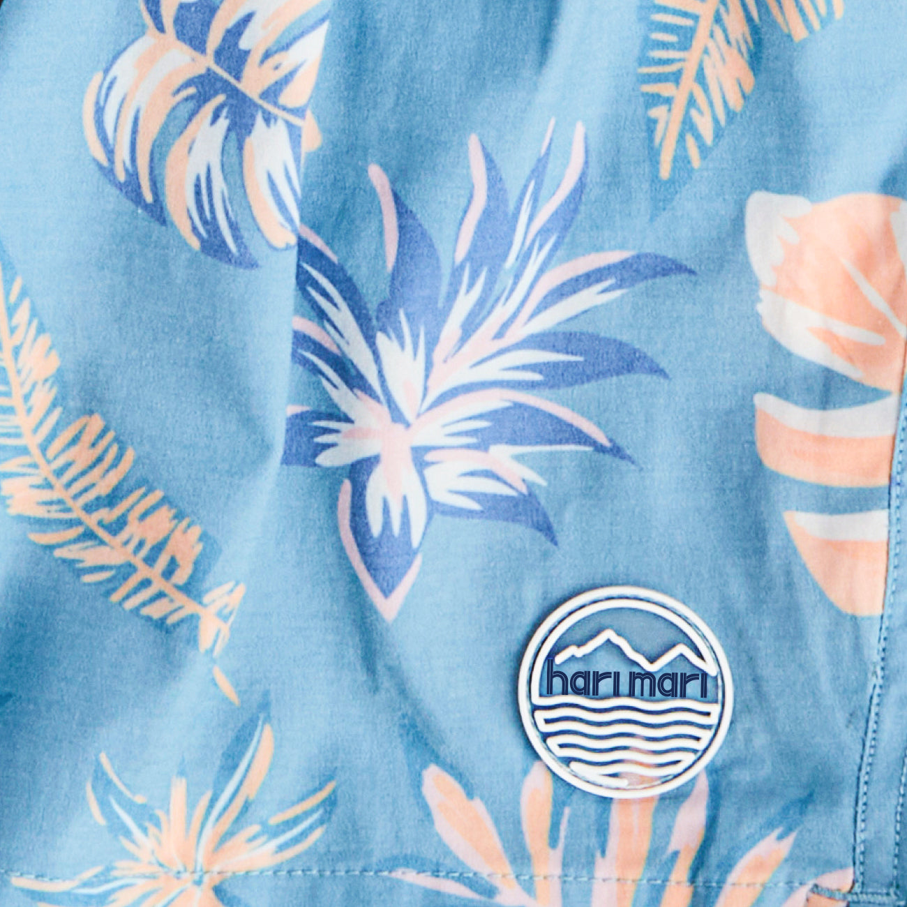 Cabana Bloom Swim Trunks | Teal