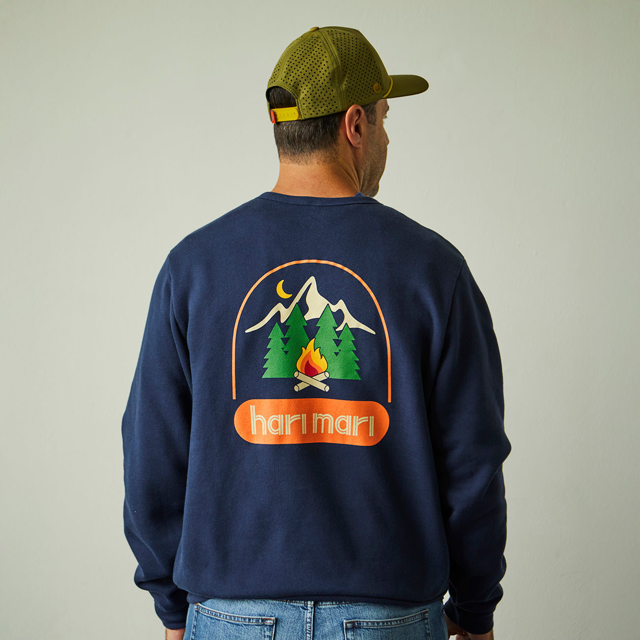 Campfire Fleece Crewneck | Navy
