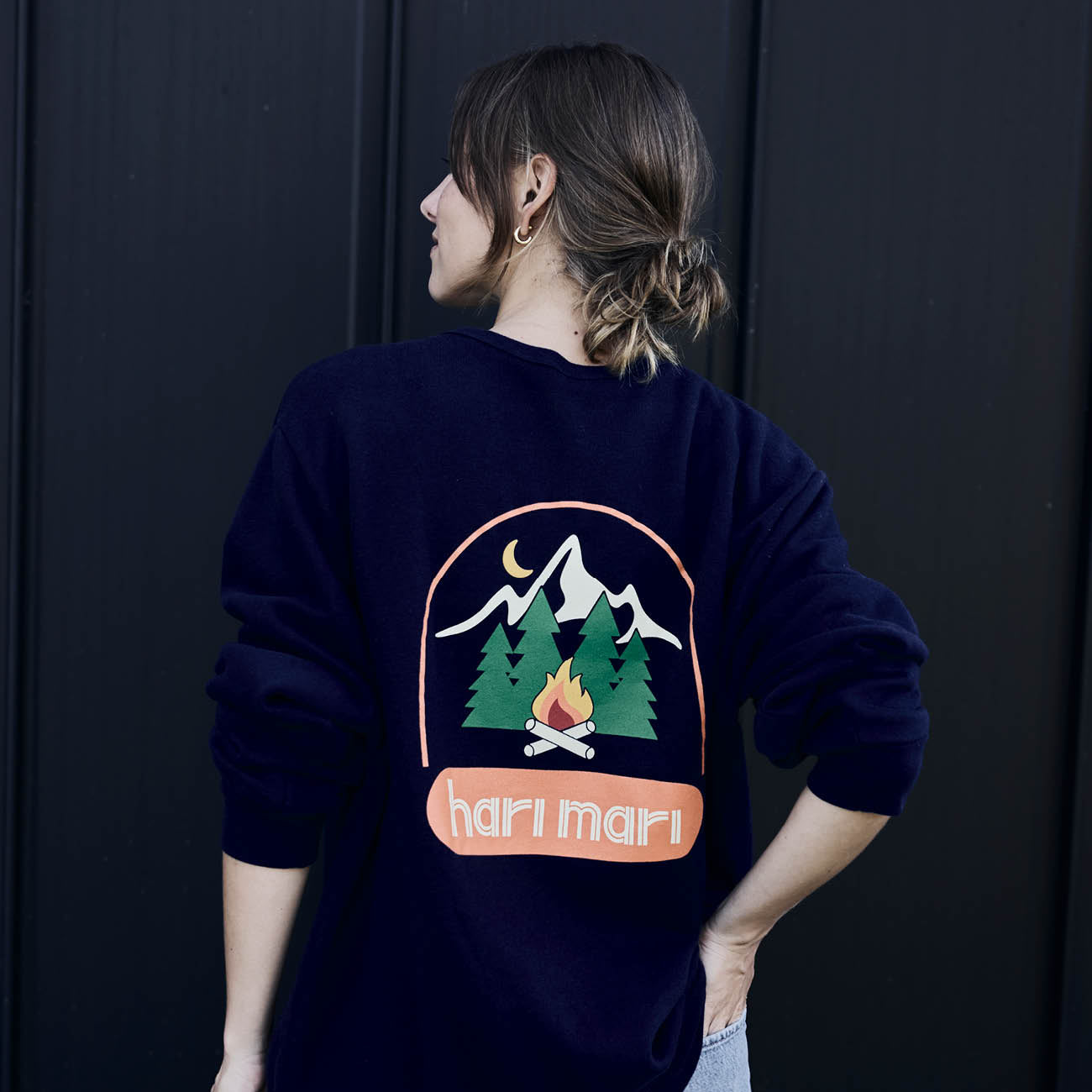 Campfire Fleece Crewneck | Navy