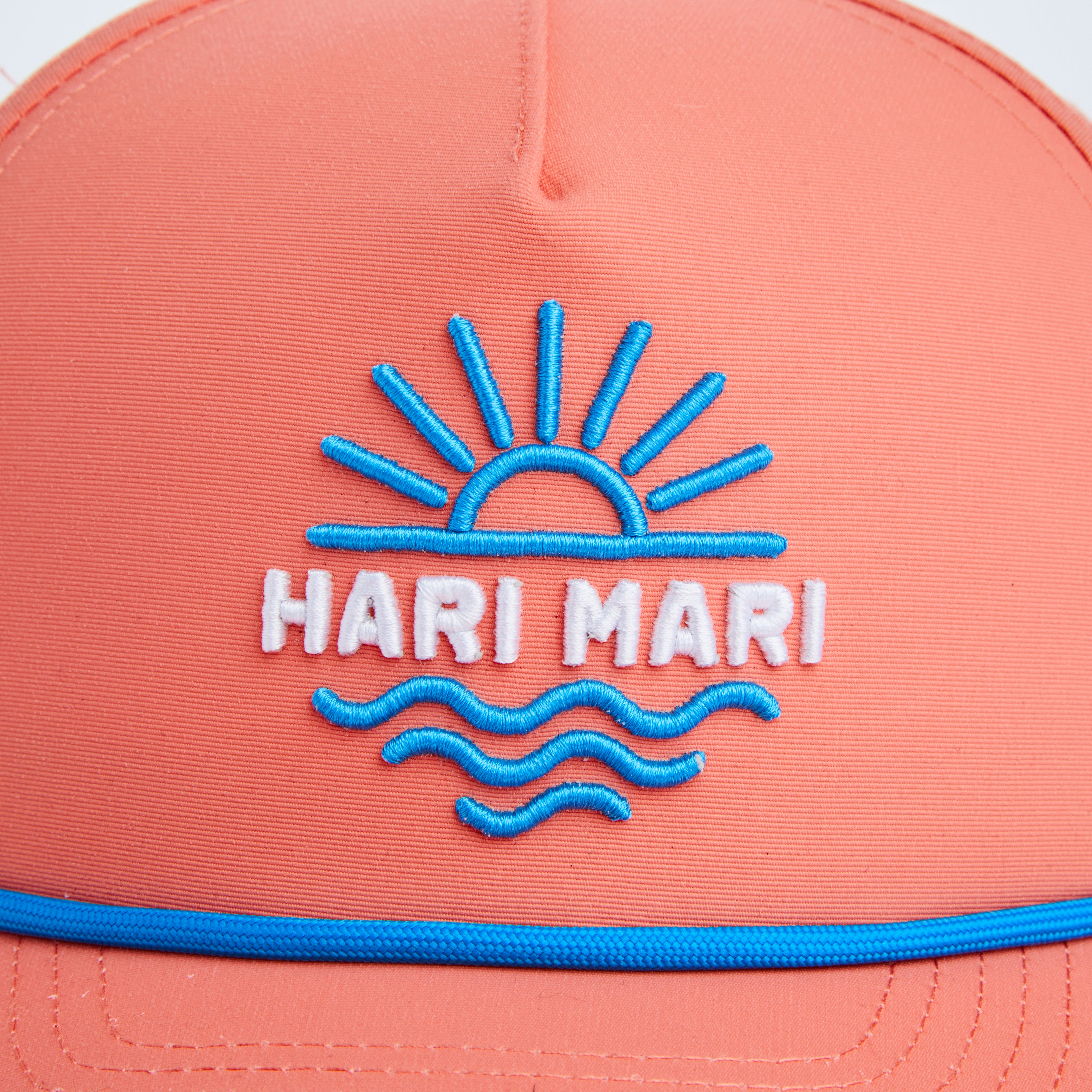 Sun Wave Hat | Coral/Blue