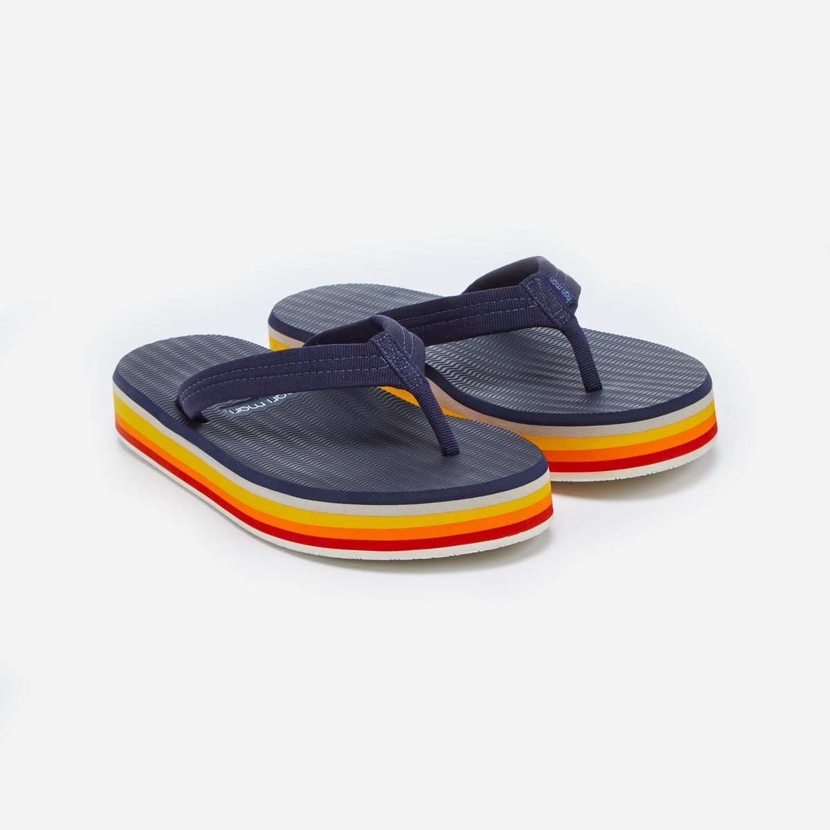 Harimari Tan Navy Turquoise and Scarlet Sandals All Products main image 3