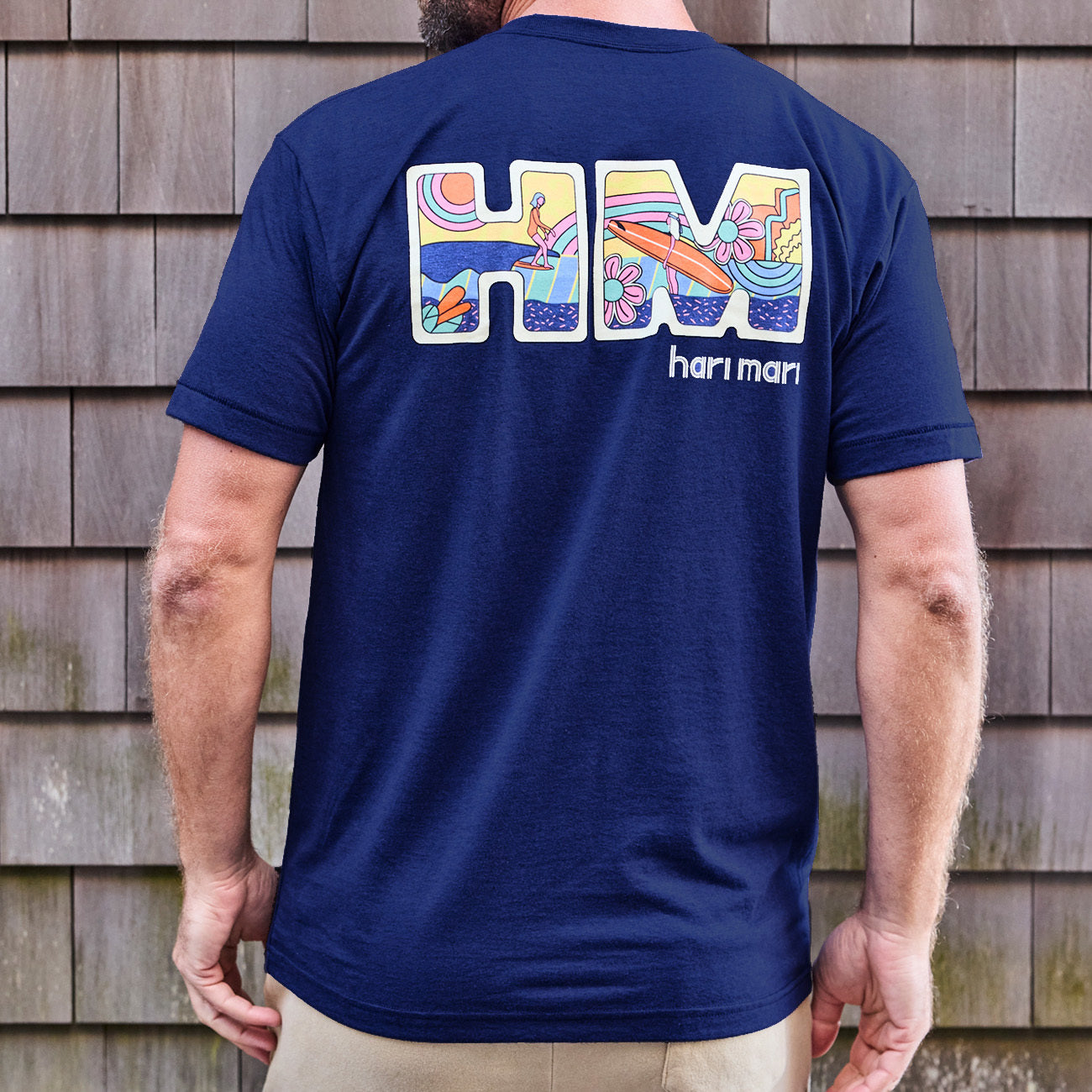 HM Tiki Tee | Navy