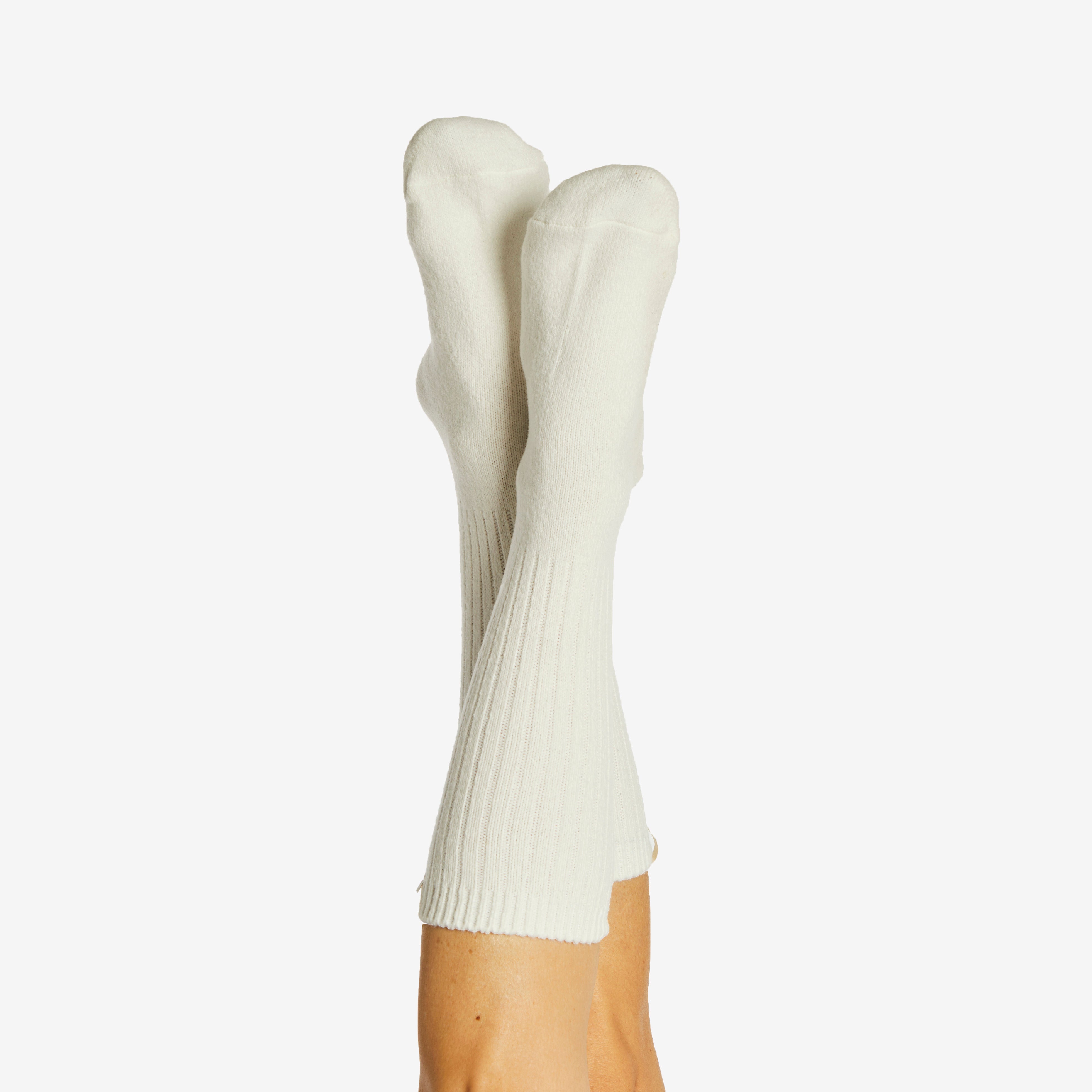 CloudComfort Crew Sock | White
