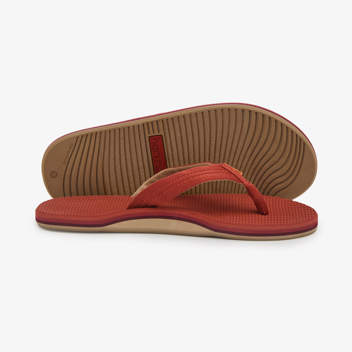 NEW Hari Mari Dunes Men\'s Size 11 Flip Flops Sandals Tan Boat Safe Waterproof HARI MARI MENS DUNES - Salty main image 2