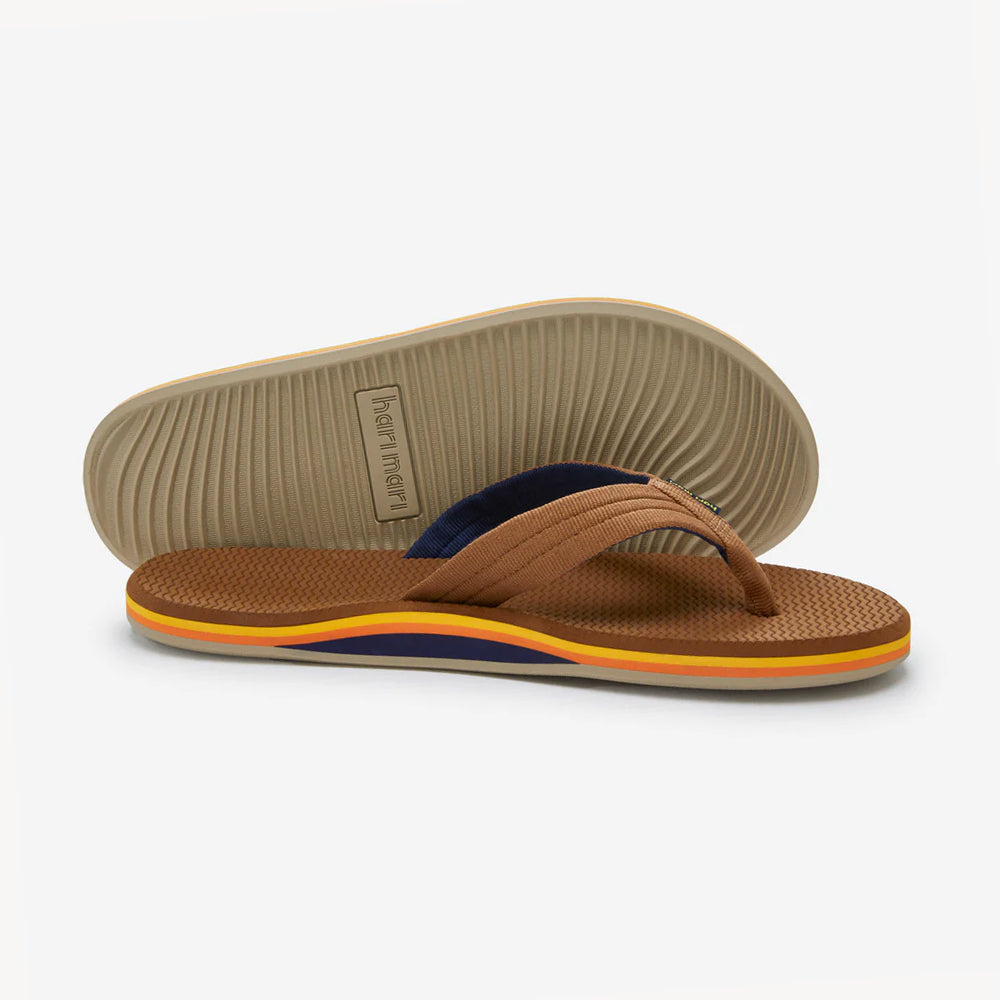 men's premium brown flip flops waterproof