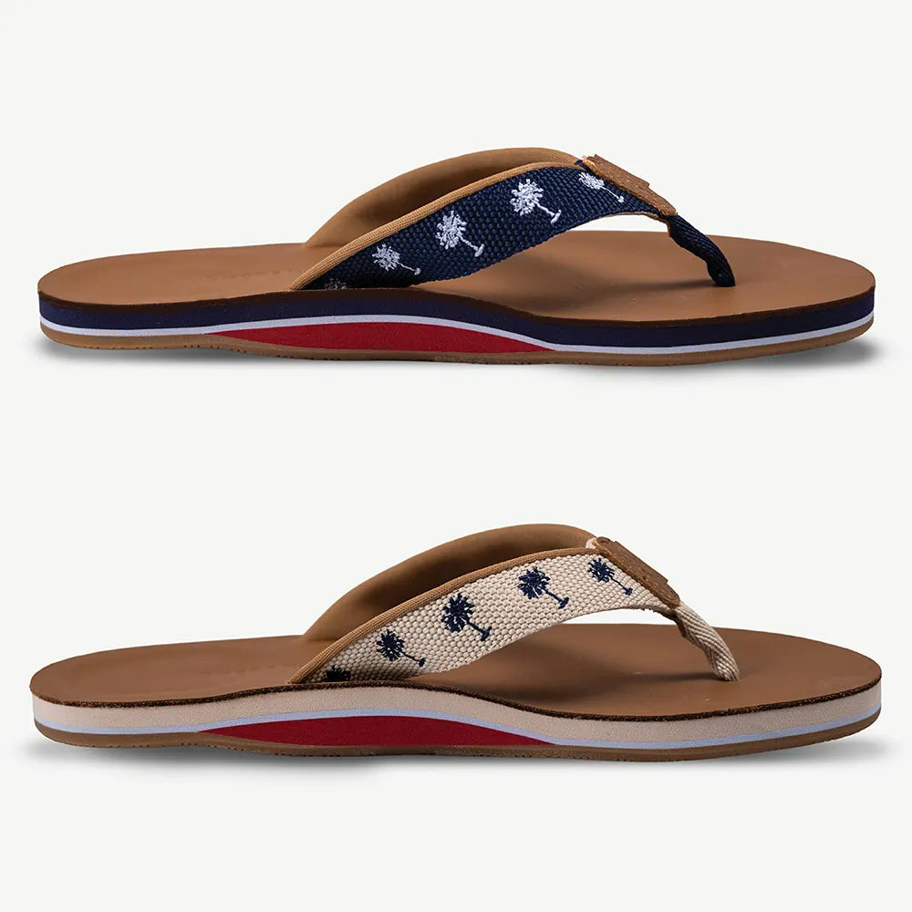 Shep Rose x Hari Mari flip flops