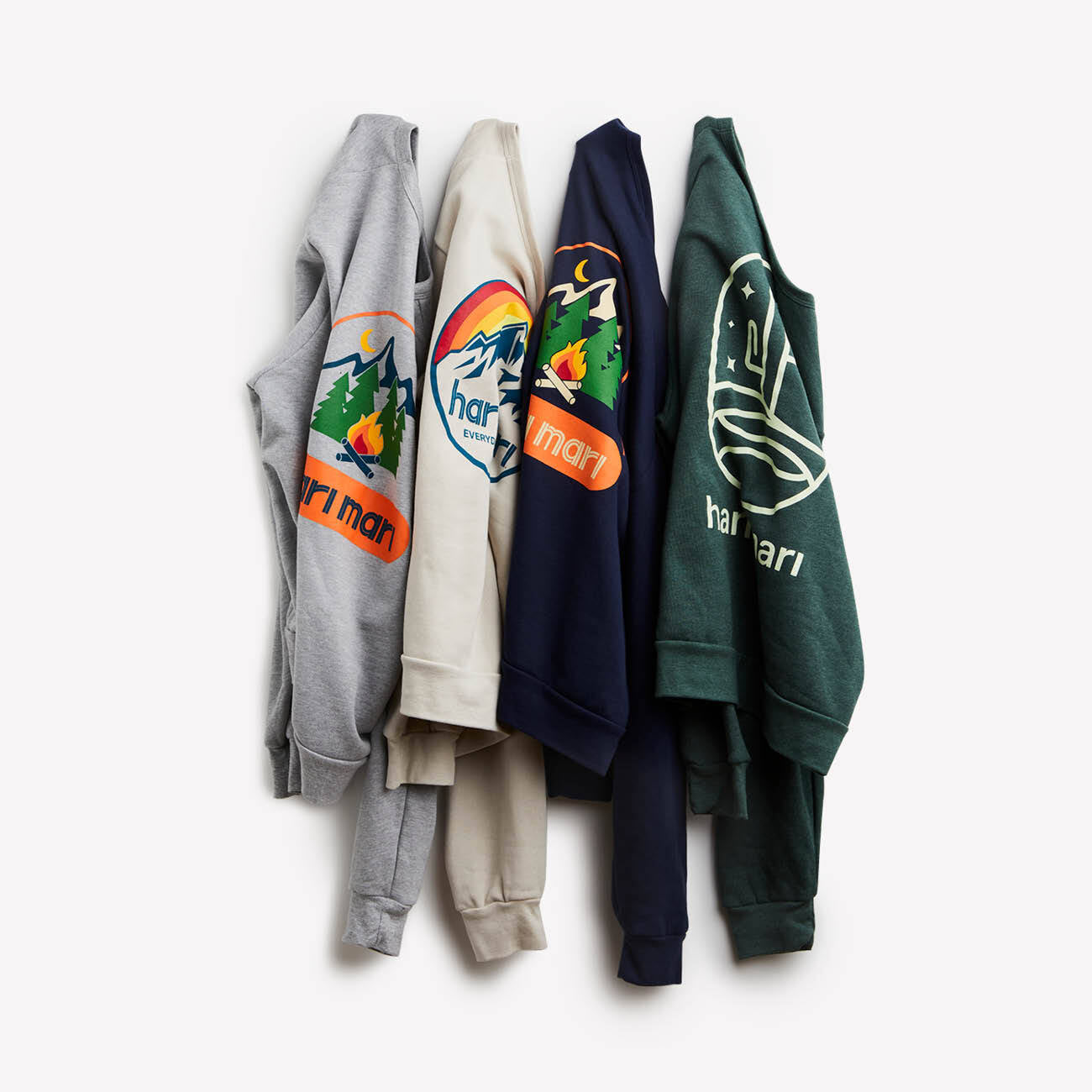 Cactus Chill Fleece Crewneck | Heather Forest