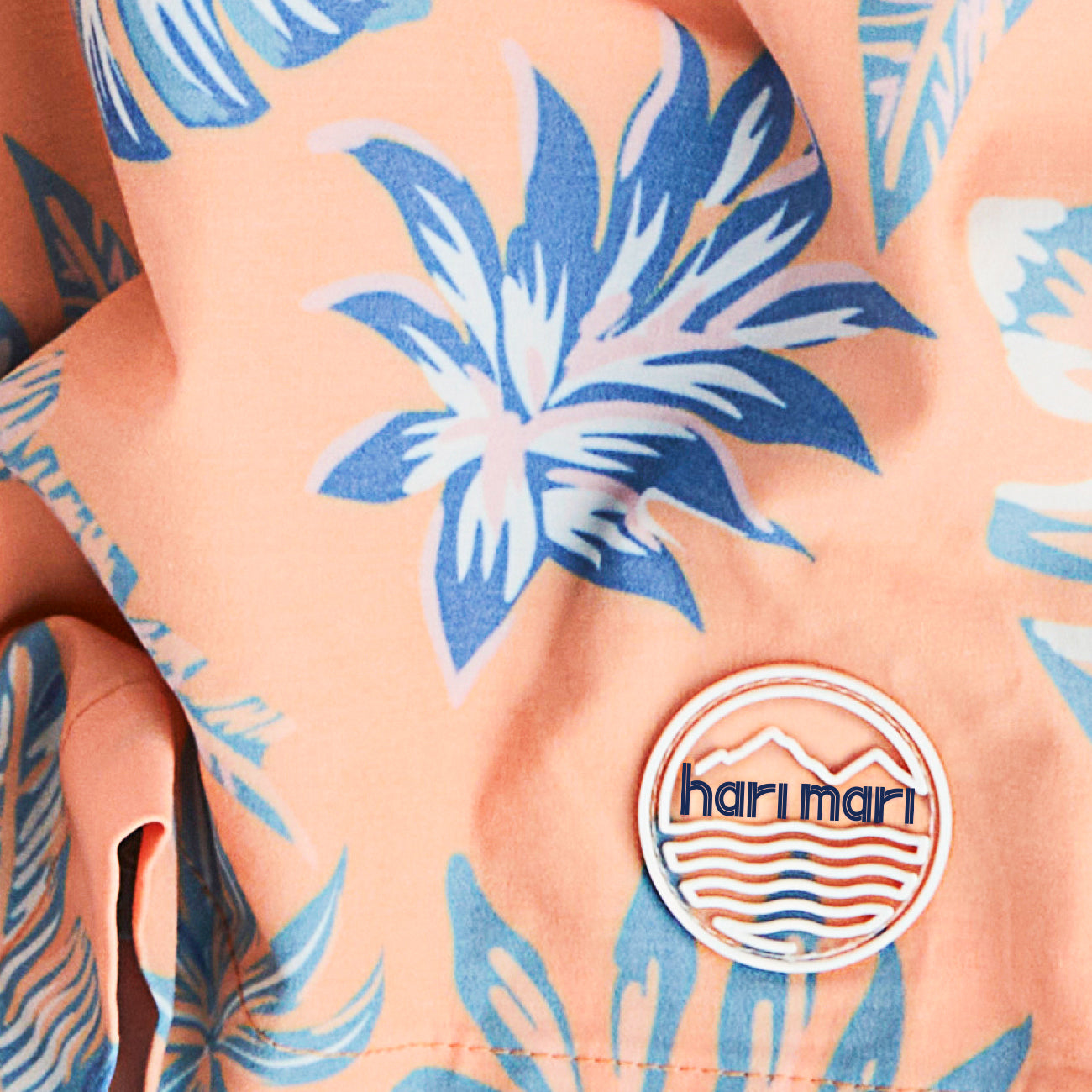 Cabana Bloom Swim Trunks | Coral