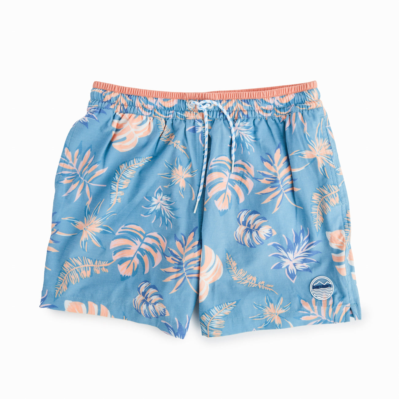 Cabana Bloom Swim Trunks | Teal