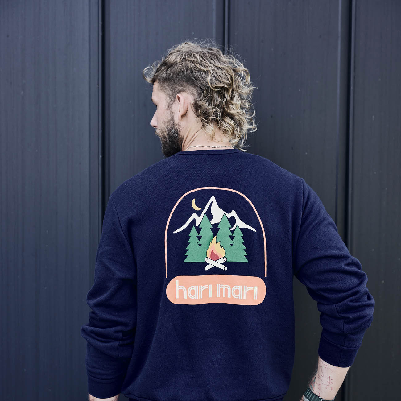 Campfire Fleece Crewneck | Navy