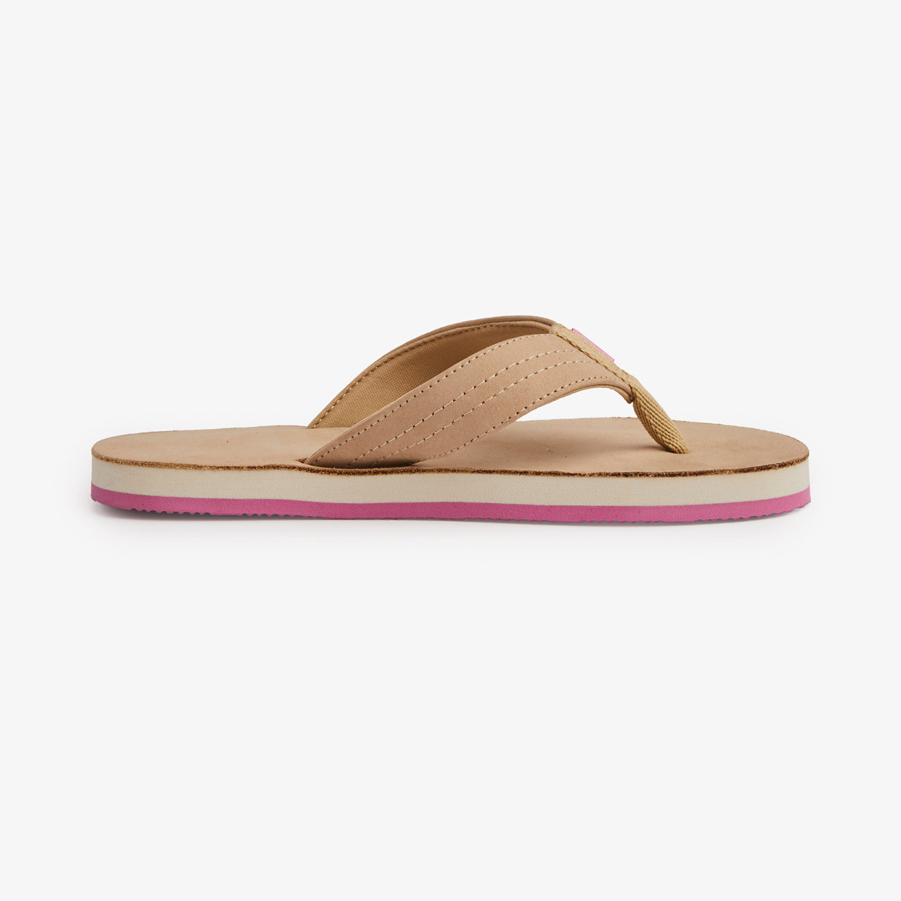 tan and pink girls' flip flop from Hari Mari