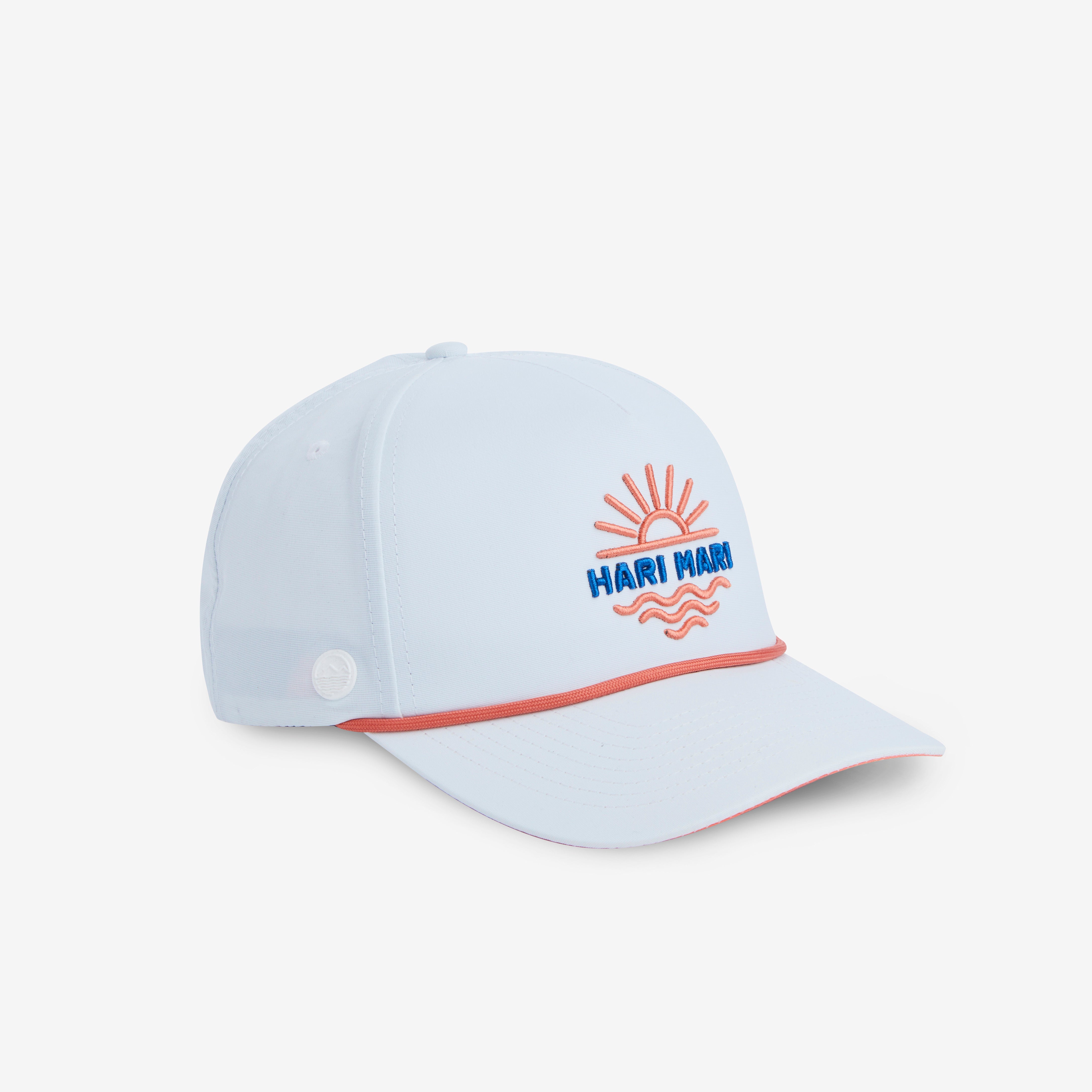 Sun Wave Hat | White/Coral