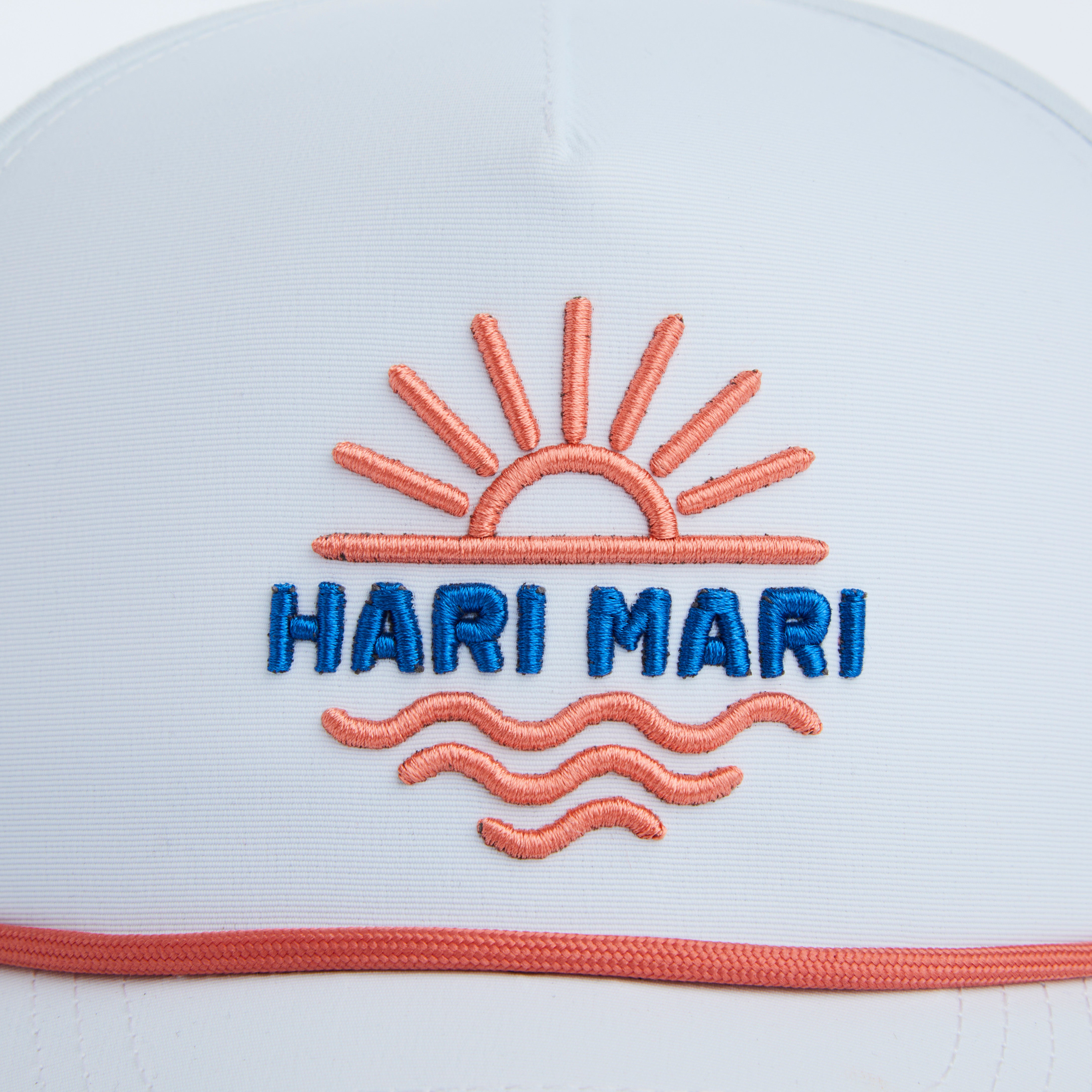 Sun Wave Hat | White/Coral