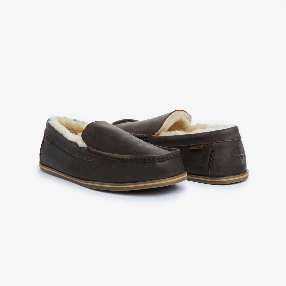 brown leather slippers for men