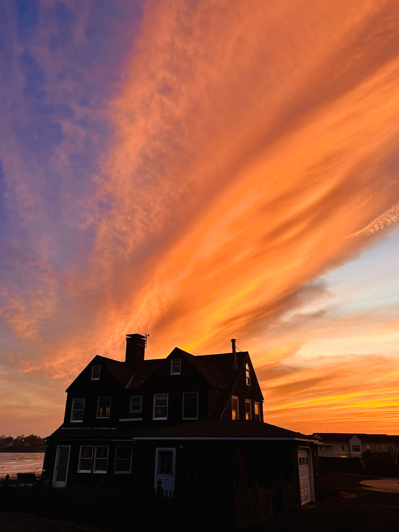 sunset in Newport, RI