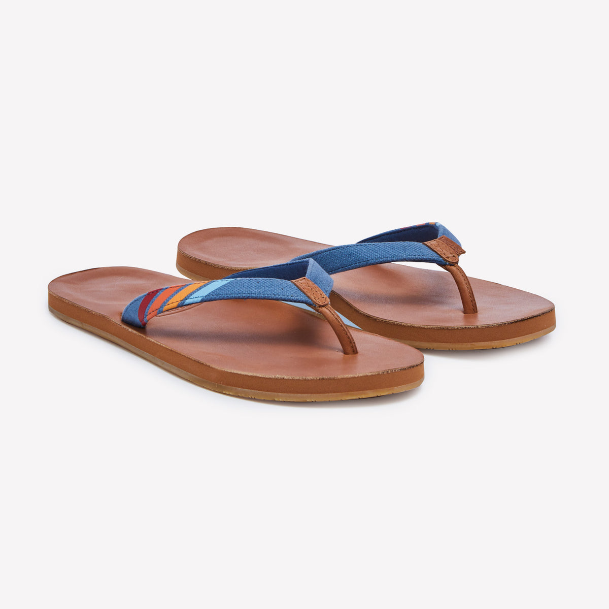 DONALD PLINER Men\'s Multicolor Leather Colorblock Pattern Flip Flops. 71fh1LI0lnL._AC_UY900_.jpg main image 3