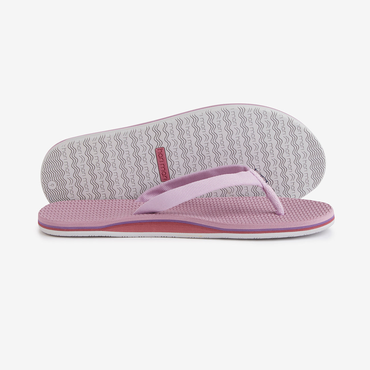 Purple waterproof flip flops for women by Hari Mari