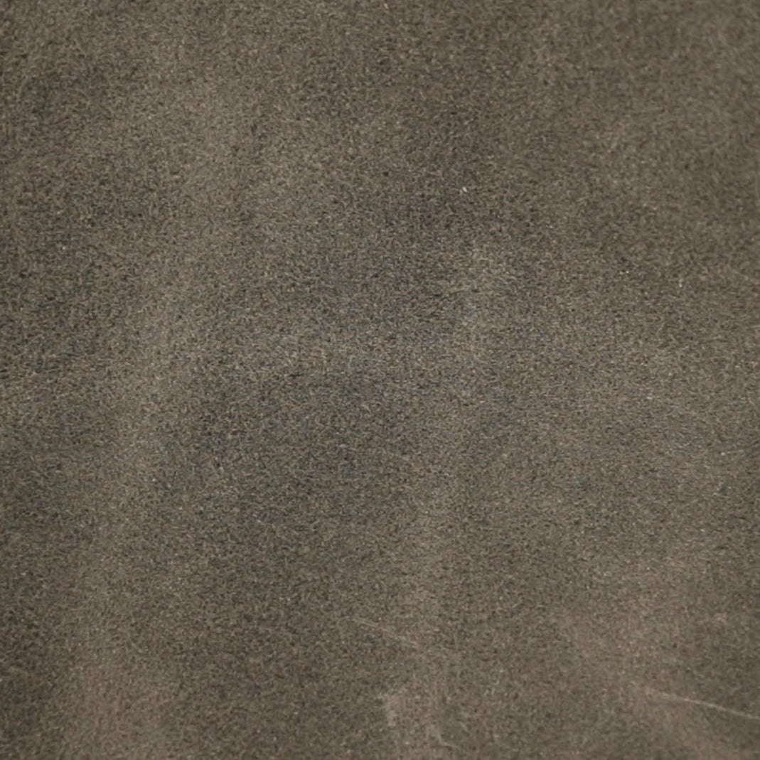 waxed suede charcoal color swatch