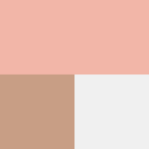 color swatch coral pink, sand and white