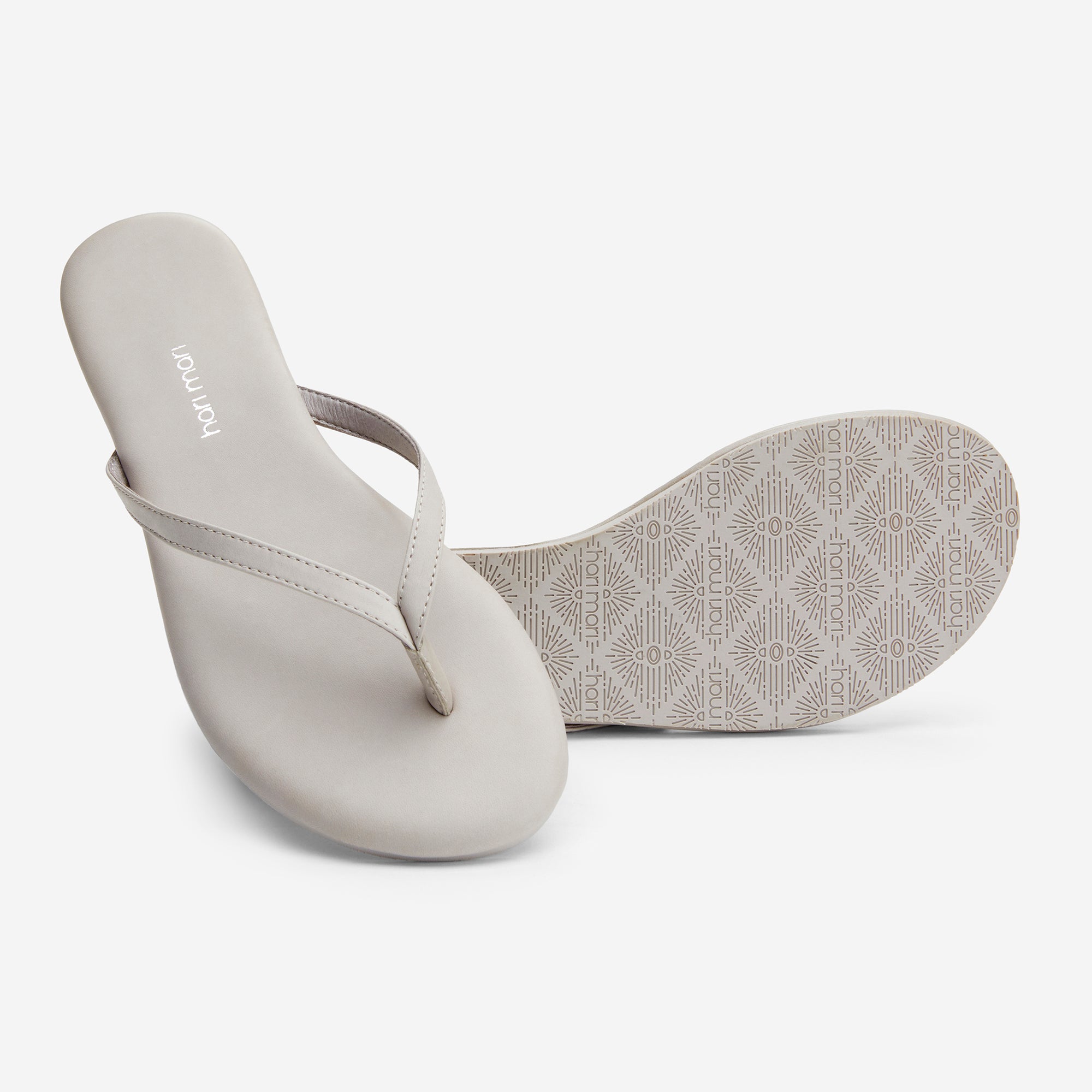 Womens grey flip shop flops