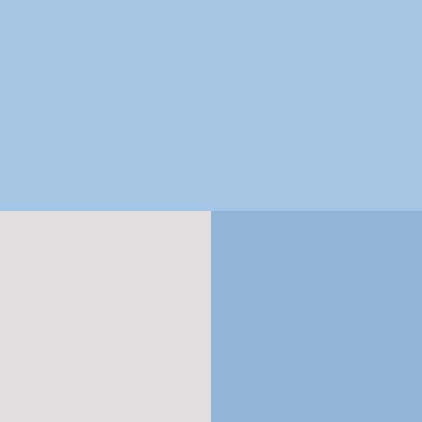 Color Swatch light blue, white and blue