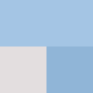 Color Swatch light blue, white and blue