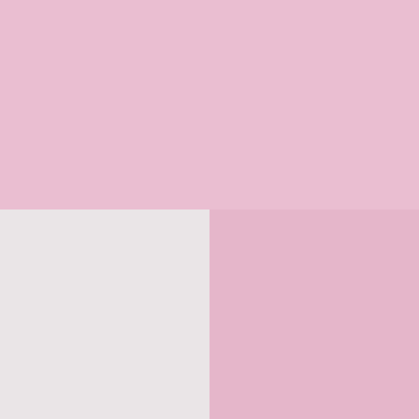 color swatch light pink, white and pink