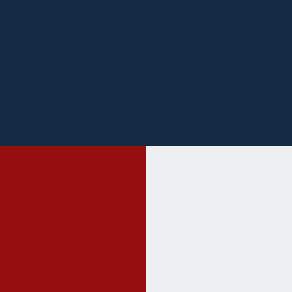 color swatch navy red and white