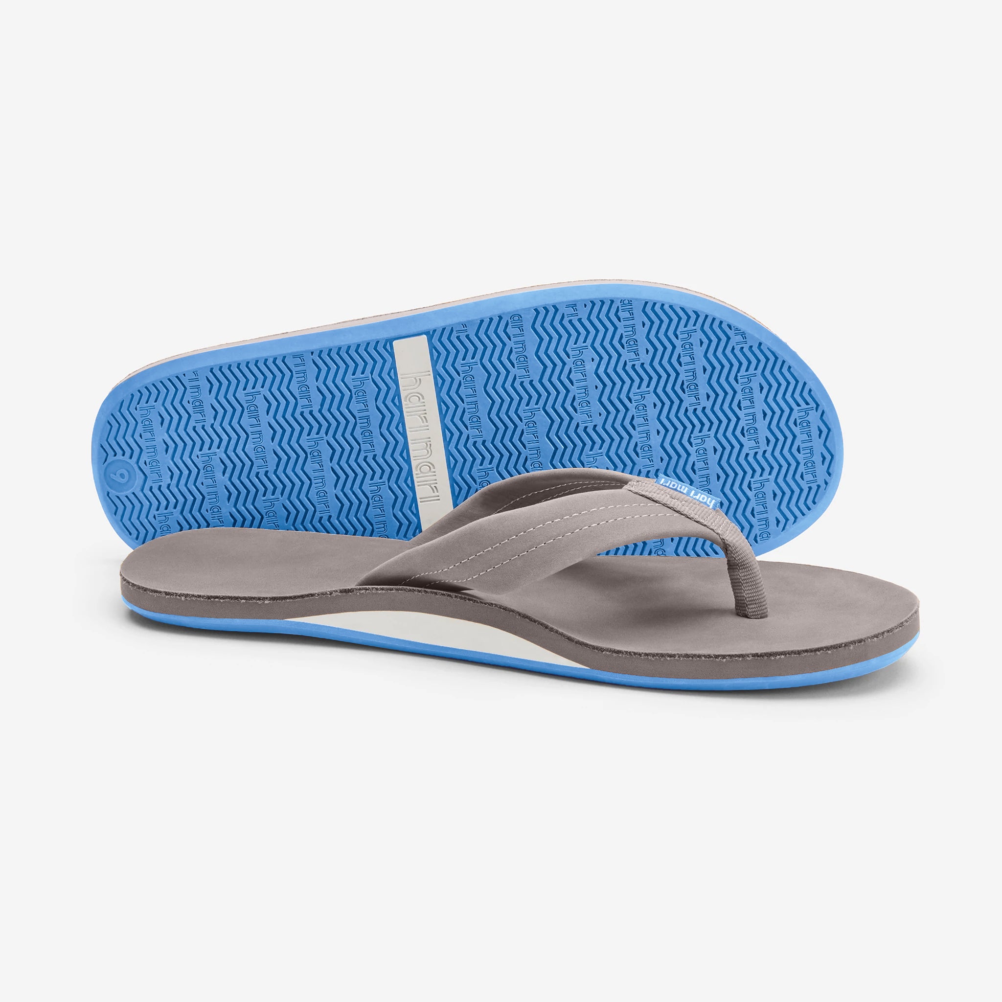Men's Fields Flip Flops - Light Gray / Sky Blue