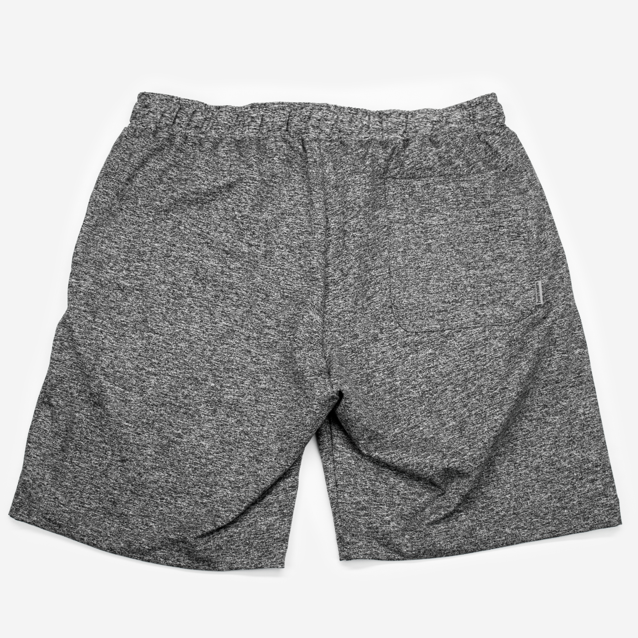 Back of gray shorts on white background Hari Mari