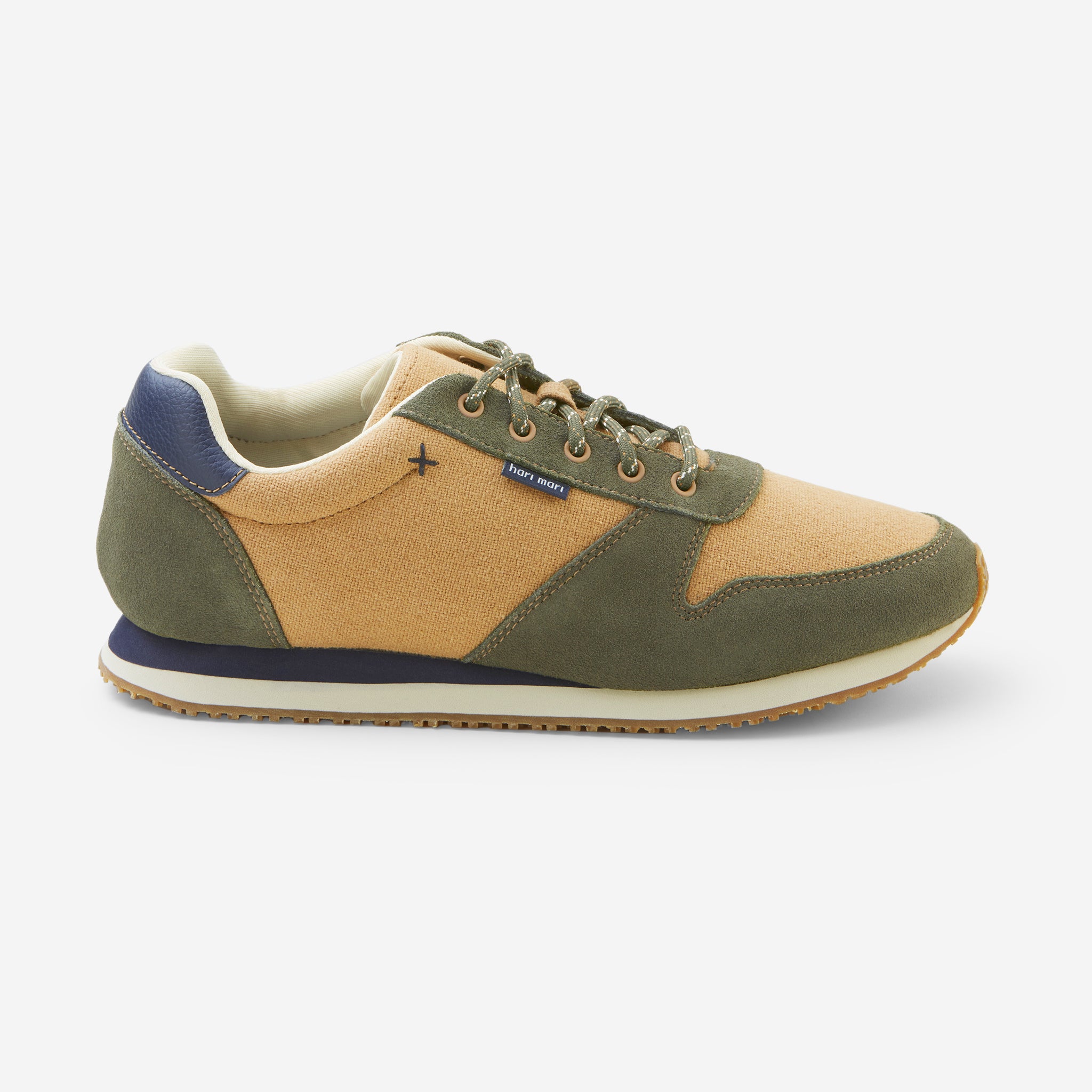 Dos Santos Retro Runners-Mens-Army-Side View 