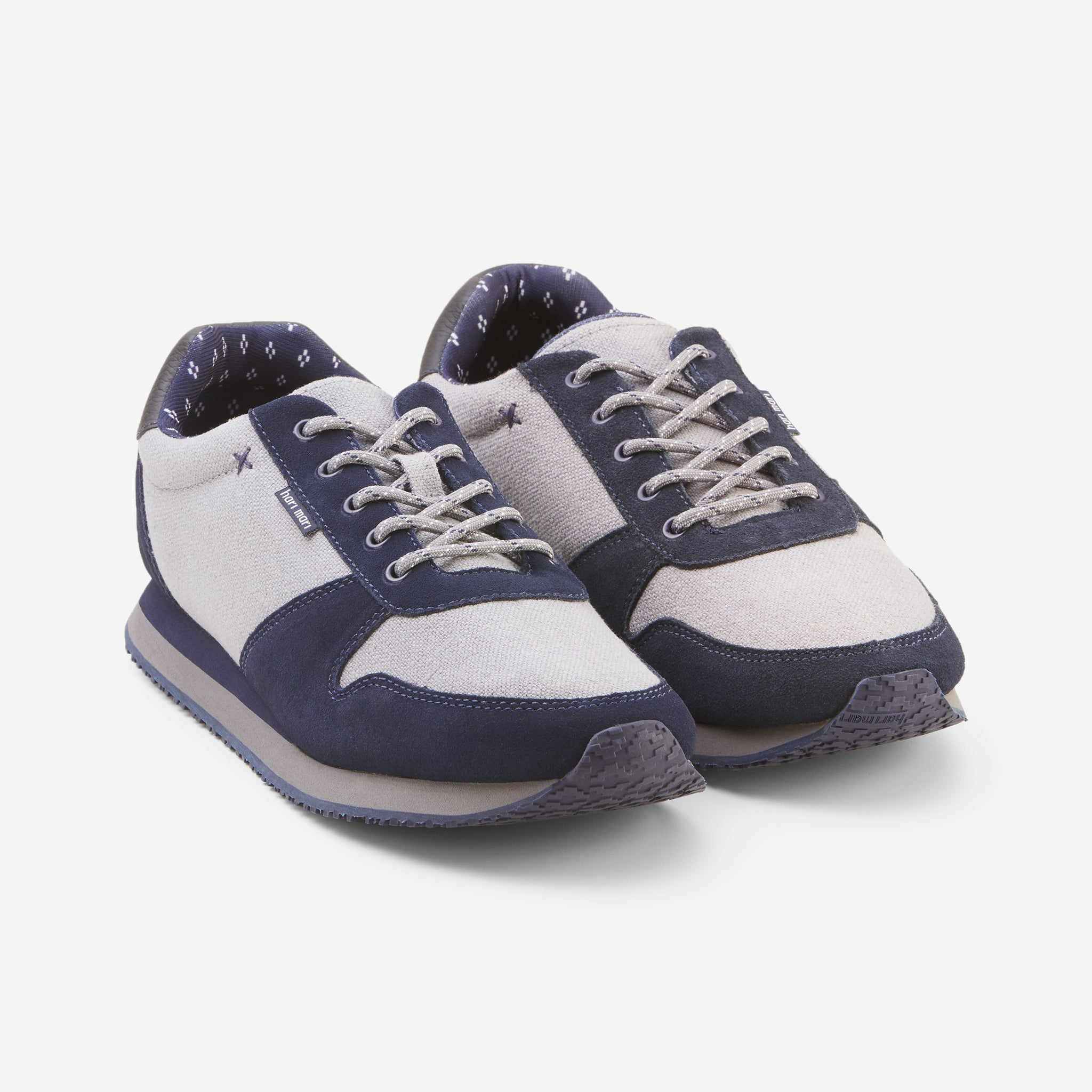 Tropezón Contorno Por cierto Men's Dos Santos Retro Runner Sneakers - Navy – Hari Mari