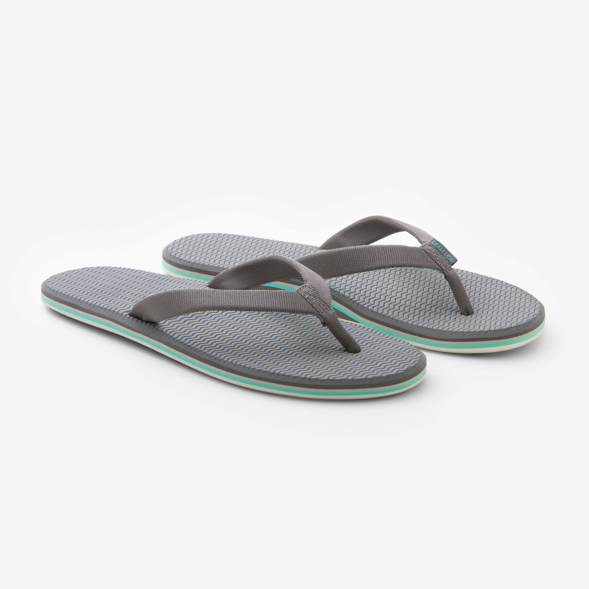 photo of gray flip flops 