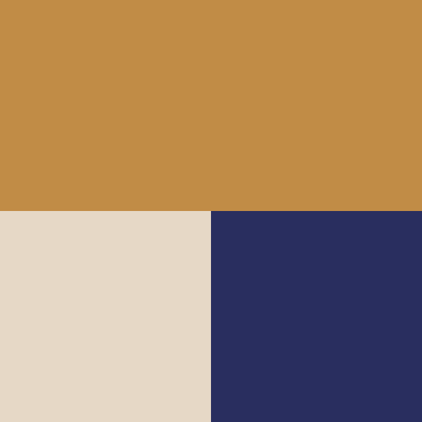 color swatch wheat cream and navy
