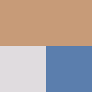 color swatch tan, cream and dusty blue