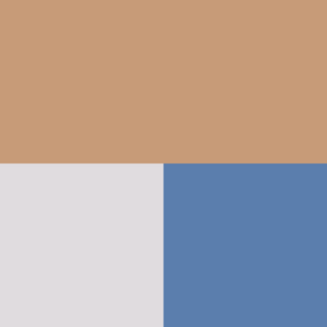 color swatch tan, cream and dusty blue
