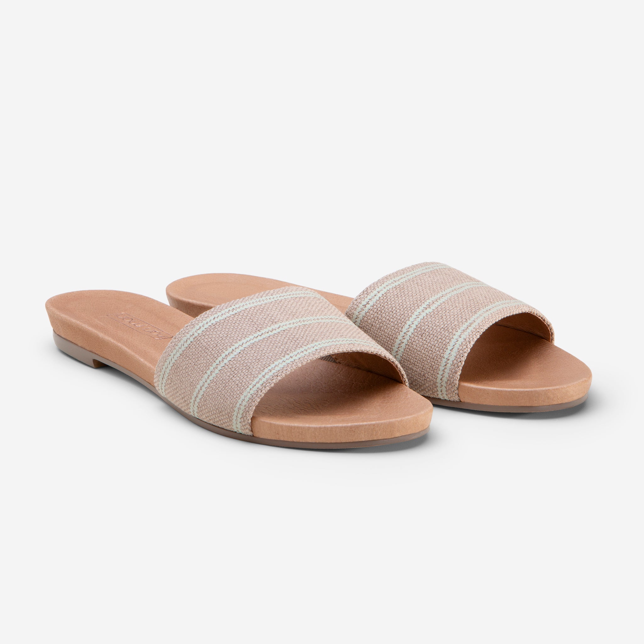 Hari Mari Sydney Woven Sandal in Natural on white background