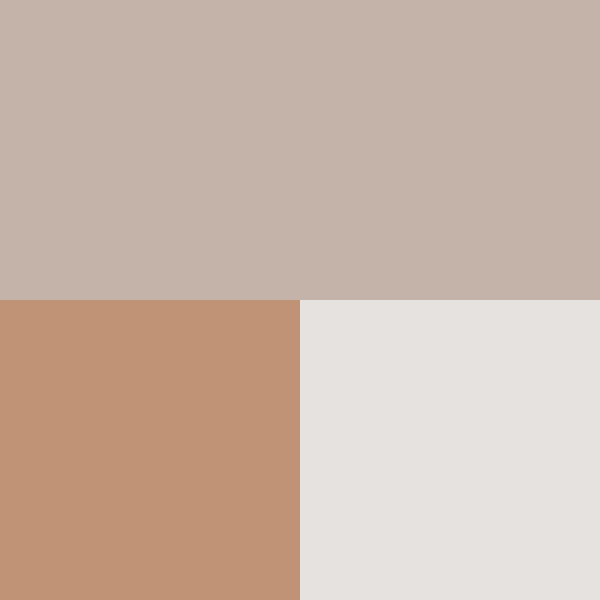 color swatch natural, peachy tan and white 