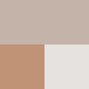 color swatch natural, peachy tan and white 