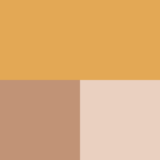 color swatch natural, light brown and cream