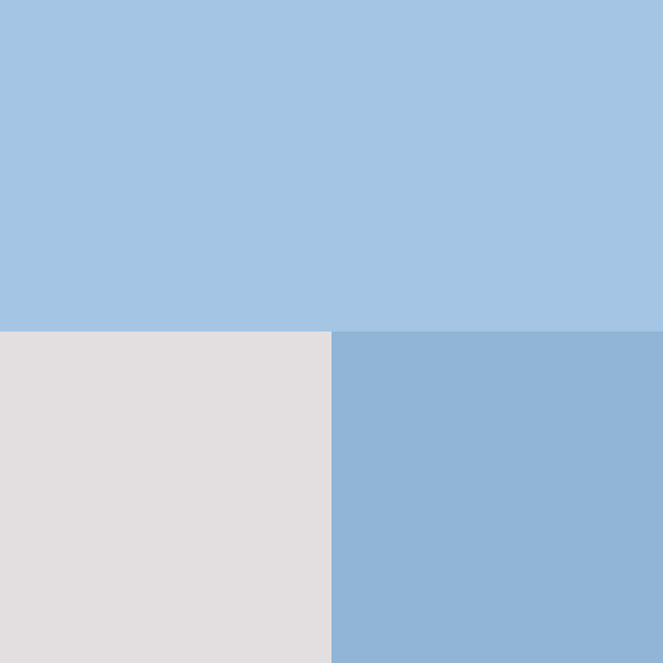 color swatch light blue white and blue