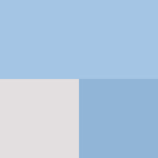 color swatch light blue white and blue