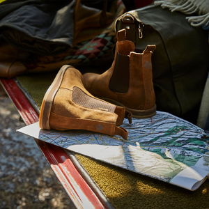 Camel Men's Suede Chelsea Boot 13 / Camel